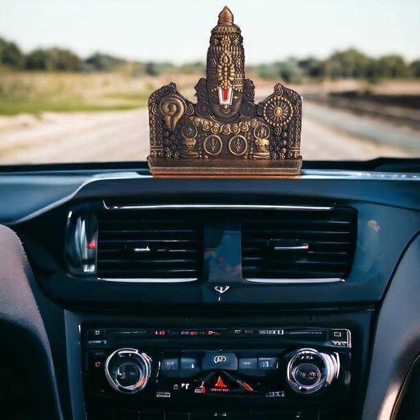 M Men Style Balaji Venkatesh Face Metal God Idol for Home, Office and Car Dashboard Cr15 Decorative Showpiece  -  5 cm