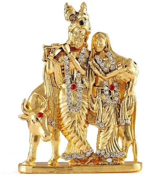 Kulin Radha Krishna | Radhe Shyam Idol For Car Dashboard | Home Decor | Gifting Decorative Showpiece  -  7 cm
