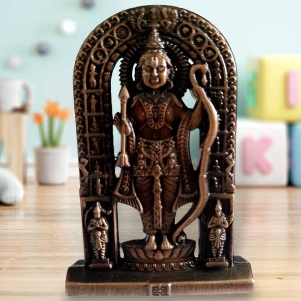 Religious God Idol Ram Lalalla Metal Murthi God Idol Home, Car, Office Decorative Show Piece Decorative Showpiece  -  6 cm