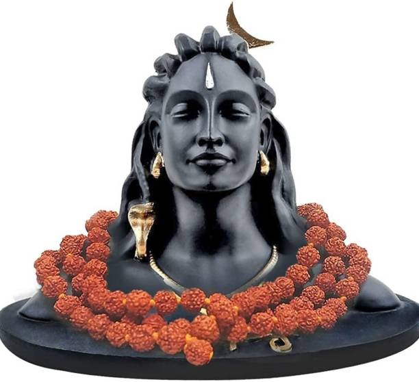 Ilyaj khan handicrafts Adiyogi Shiva statue Decorative Showpiece  -  13 cm