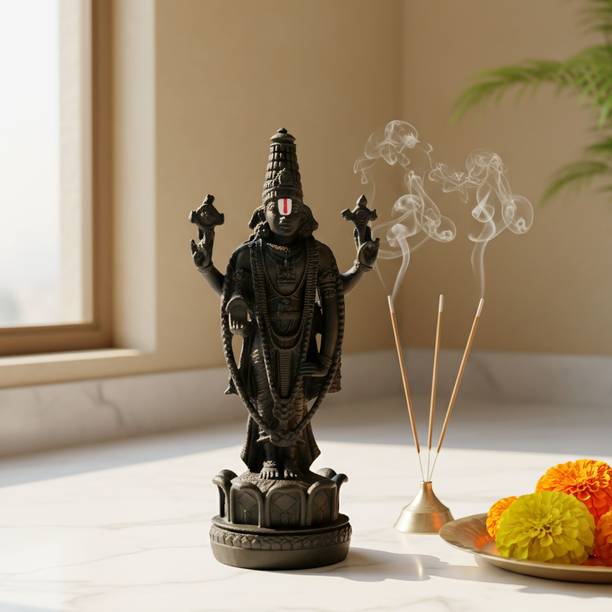 Sai Divya car dashboard Mini Balaji Decorative Showpiece  -  9 cm