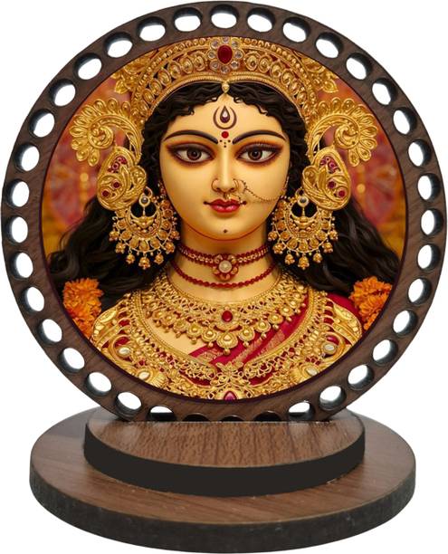 ar creative Durga Maa Sherawali Mata Car Dashboard Idol, God Statue For Car, Home, Office Decorative Showpiece  -  7.62 cm