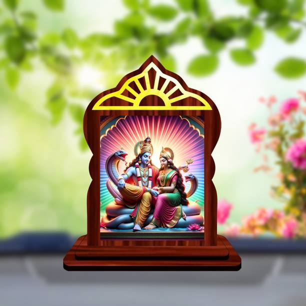 GiftsRange Lakshmi Laxmi Mahalaxmi Car Dashboard Idol Decorative Showpiece  -  10.4 cm