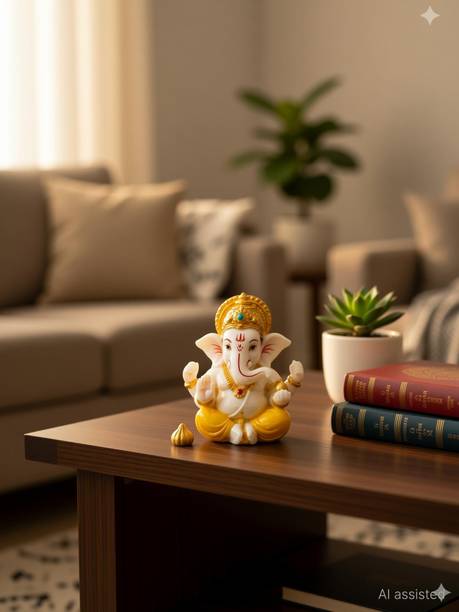 WearCraftJPR Ganesh Lord Ganesh ji Decorative Showpiece  -  7 cm