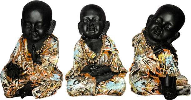 Amazing Handicraft Buddha Statue | Lord Buddha Showpiece -for Home & Table Decor, Office & Gifts Decorative Showpiece  -  23 cm