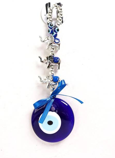 The Spiritual Living Evil Eye for Car Hanging | Evil Eye Hanging | Evil Eye for Home | Vastu Items Decorative Showpiece  -  17.8 cm