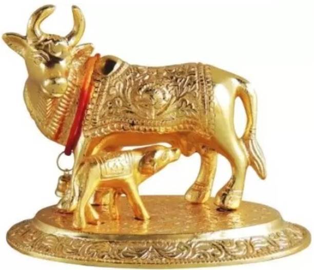 Sakshi Enterprises COW AND CALF SHOW PIECES AND RETURN GIFTS FOR OCCASIONS Decorative Showpiece  -  8 cm