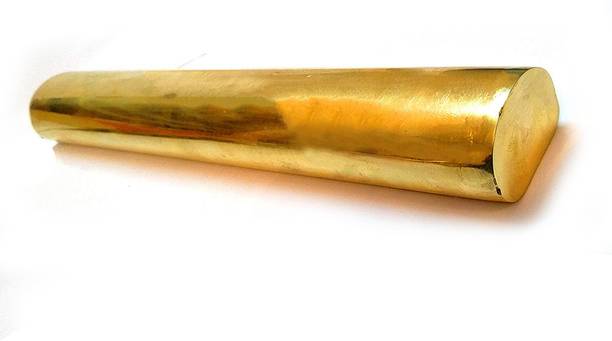 REIKI CRYSTAL PRODUCTS Brass Geopathic Stress Removal Rod (Nutriliser) for Vastu Correction Decorative Showpiece  -  6.5 cm