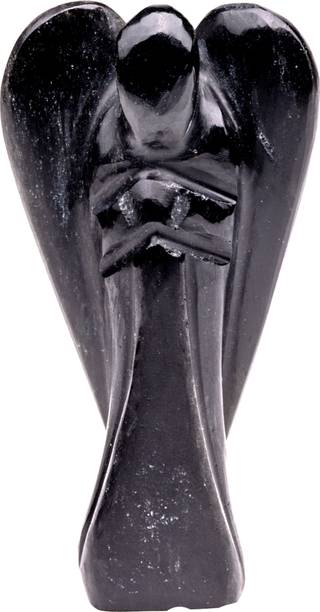 Plus Value Natural Black Tourmaline Pocket Angel Guardian 2inch Decorative Showpiece  -  5.5 cm