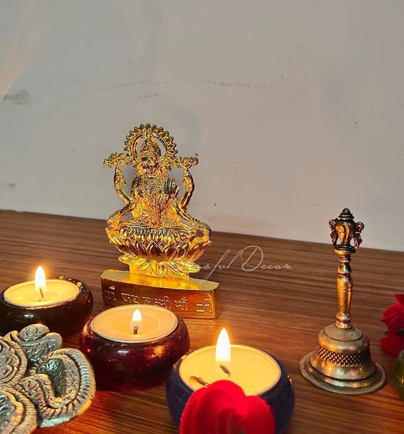 SBBCO Maa Laxmi Idol,Laxmi Ganesh Idol Statue God Murti.laxmi devi maa,saraswati mata Decorative Showpiece  -  10 cm