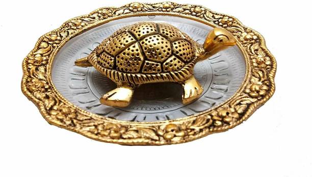 Elite Moment Creations Elite Moment Creations Antique Feng Shui Turtle Table Decor for Home, Office Decorative Showpiece  -  1.5 cm