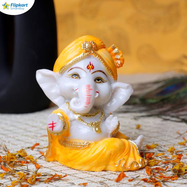 Flipkart SmartBuy God Shri Ganesh Statue Lord Ganesha Idol Bhagwan Ganpati Decorative Showpiece  -  10 cm