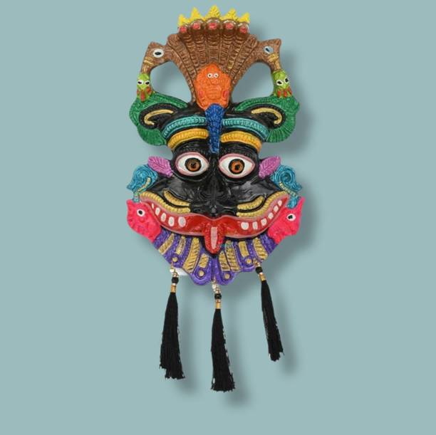 ETANSOKFFT Nazar Battu for Home Enternce| Evil Eye Hanging for Home Entrance | Kirti Mukh Decorative Showpiece - 13 cm
