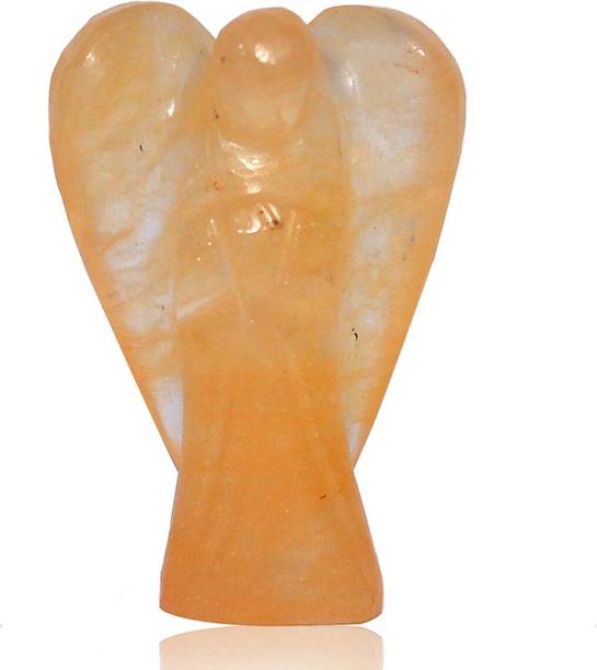 REIKI CRYSTAL PRODUCTS Natural Citrine Crystal Angel Size 5 cm (2 inch) Decorative Showpiece  -  5 cm