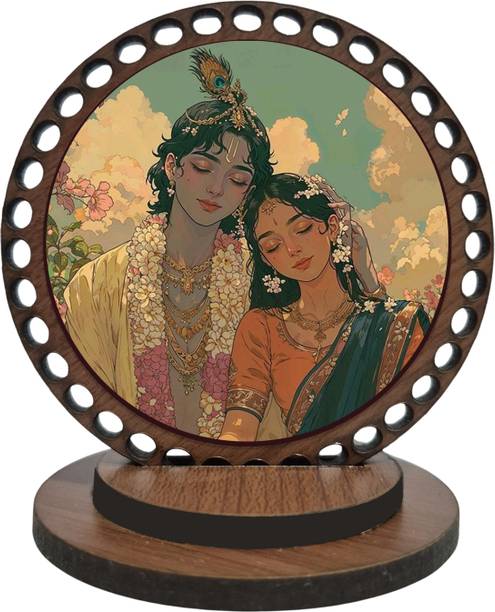 ar creative Radha and Krishna Car Dashboard Idol, God Statue For Car, Home, Office Decorative Showpiece  -  7.62 cm