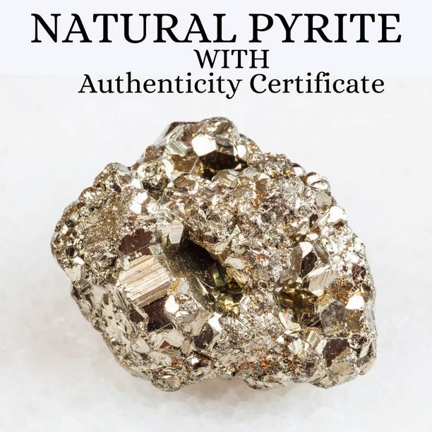 VIBESLE Natural Pyrite 30-50 Gram Raw Rough Cluster Pyrite Healing/Vastu/Gifts/Wealth Decorative Showpiece  -  5 cm