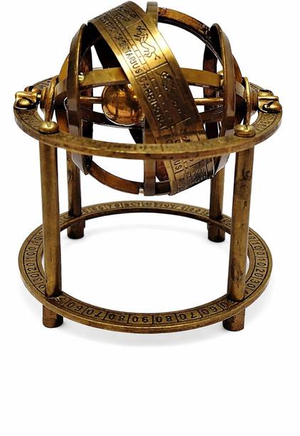 A-H-D brass globe Decorative Showpiece  -  10 cm