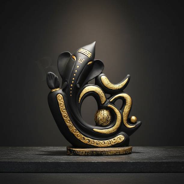 Trivya Craft Living Lord Ganesha Antique Showpiece Idol Decorative Showpiece  -  16 cm
