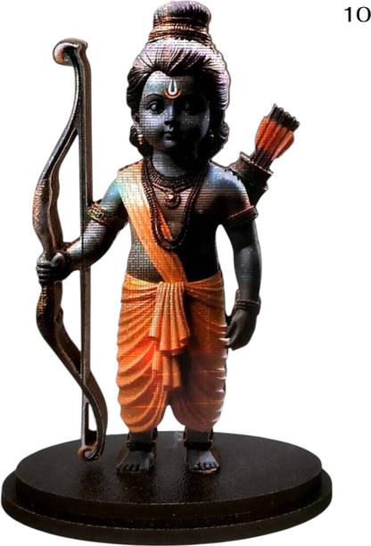 EEARBOUT Ram Lalla 3d Idol Ayodhya Mdf Wooden Murti Statue God Stand For car Dashboard13 Decorative Showpiece  -  10 cm