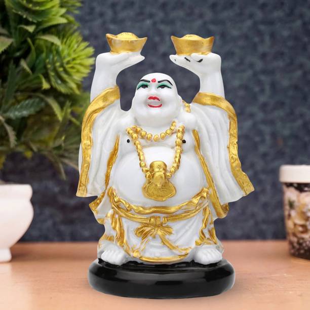 Flipkart Perfect Homes Laughing Monk Decorative Showpiece  -  20 cm