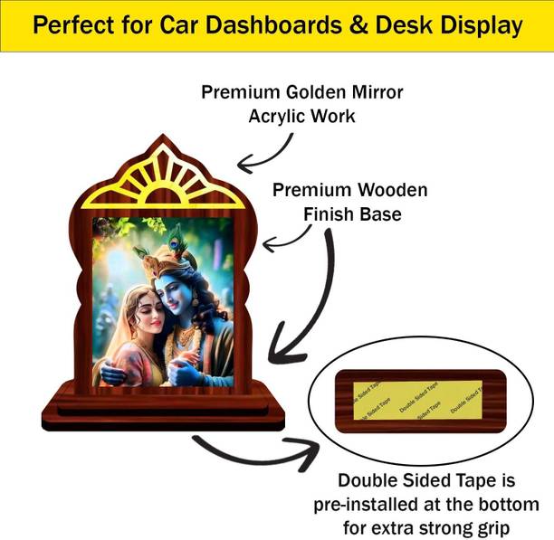 GiftsRange Radha Krishna Car Dashboard Idol Decorative Showpiece  -  10.4 cm