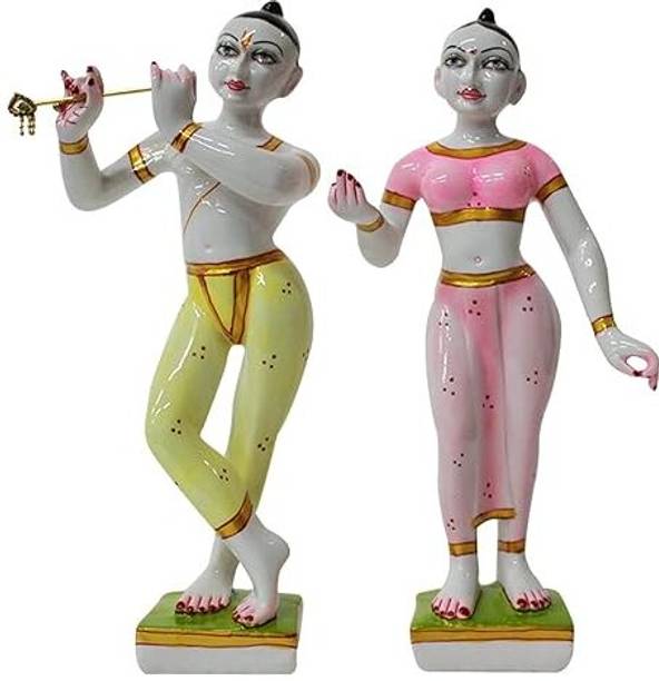 ARBUDA HANDICRAFTS Iskon Radha Krishna Statue Decorative Showpiece  -  30 cm