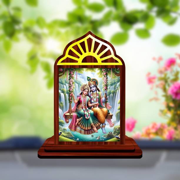 GiftsRange Radha Krishna Car Dashboard Idol Decorative Showpiece  -  10 cm