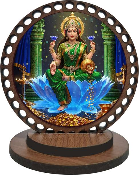 DECOCRU Lord Saraswati Mata ji, Car Dashboard, Home Decorative Showpiece  -  8.382 cm