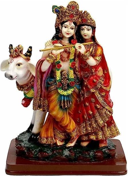 SHREE RAM IMPEX Radha Krishna Statue | God Idol Showpiece for Home Temple and Office Décor Decorative Showpiece  -  22 cm