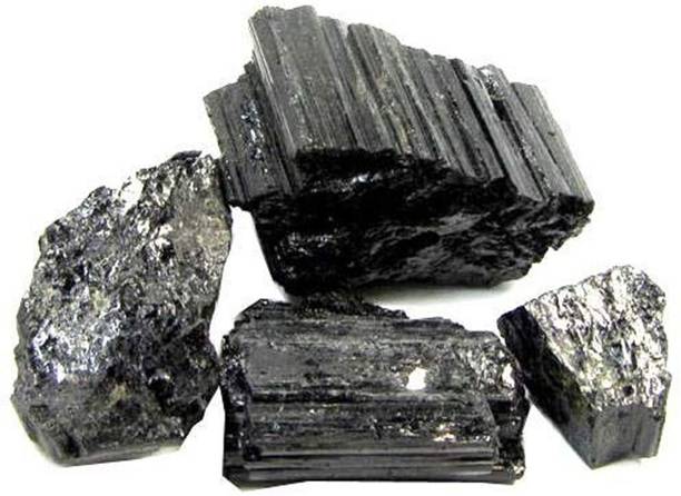 Orgonite Shop Black Tourmaline Stone Rough (250g)- Powerful Protection Against Negative Energy Decorative Showpiece  -  4 cm