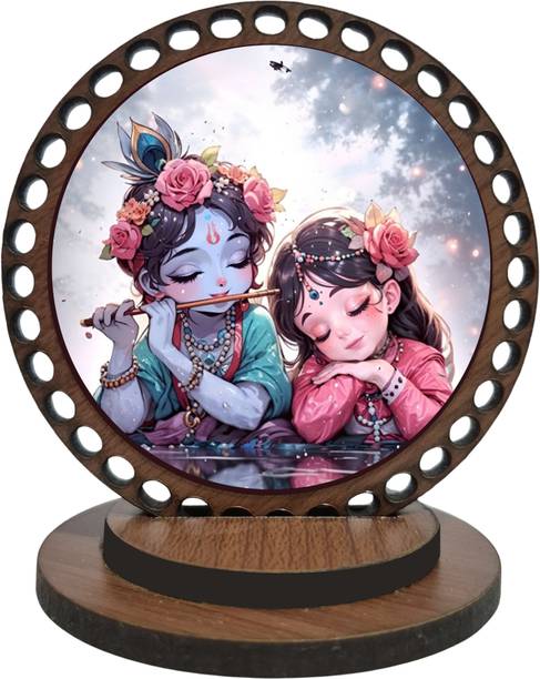 ar creative Radha and Krishna Car Dashboard Idol, God Statue For Car, Home, Office Decorative Showpiece - 7.62 cm