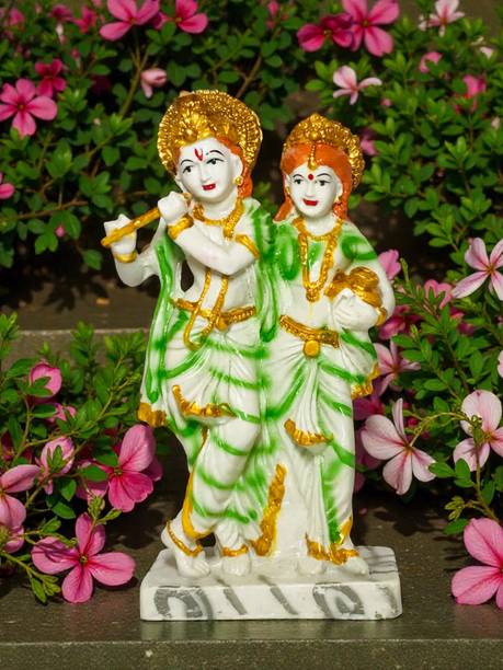 NAVKAR GIFT TRADERS LB-G01 Radha Krishna डेकोरेटिव शोपीस  -  25.4 cm