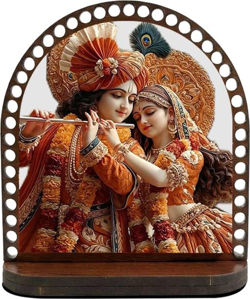 ar creative Radha and Krishna Car Dashboard Idol, God Statue For Car, Home, Office Decorative Showpiece  -  7.62 cm