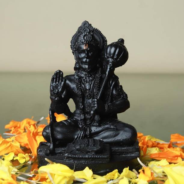 The Spiritual Living Hanuman Idol | Hanuman Idol for Car | Hanuman ji Idol | God Idol Home & Office Decorative Showpiece  -  7.6 cm