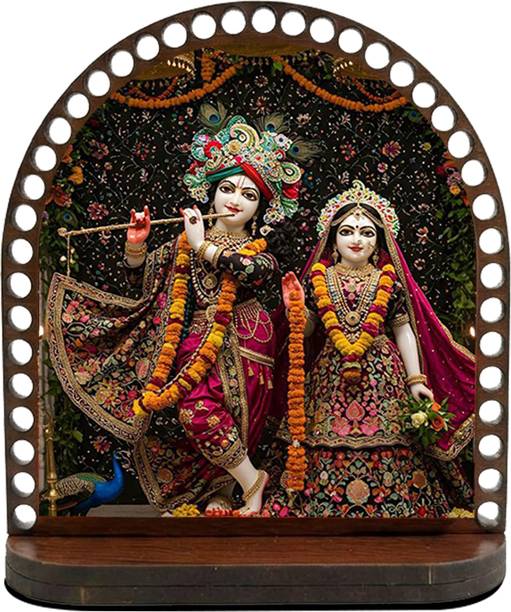 ar creative Radha and Krishna Car Dashboard Idol, God Statue For Car, Home, Office Decorative Showpiece  -  7.62 cm