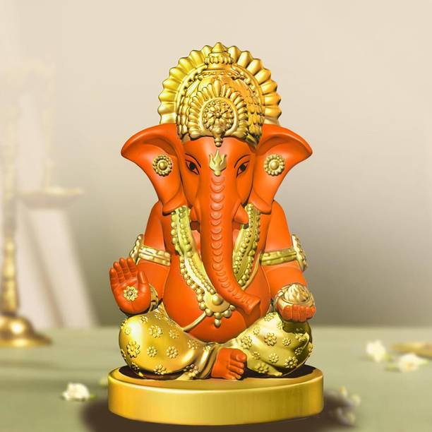 JD FRESH Ganesh Idol for Home/God Idols/Ganpati Murti/Ganesh Ji for Puja Home/Office Decorative Showpiece  -  22 cm