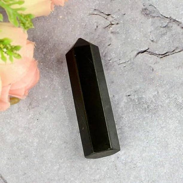 MIRAN AGATE BLACK TOURMALINE PENCIL Decorative Showpiece - 7.5 cm