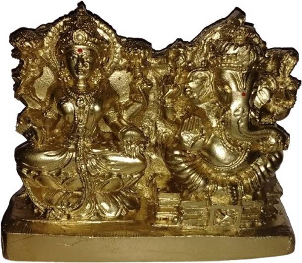 tskutty LAKSHMI GANESH / Lord Vinayaka and lakshmi idoL Decorative Showpiece  -  8 cm