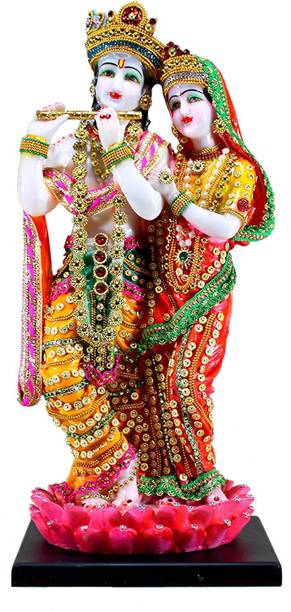 Hitech Crafts Standing Radha krishan Decorative Showpiece - 43 cm
