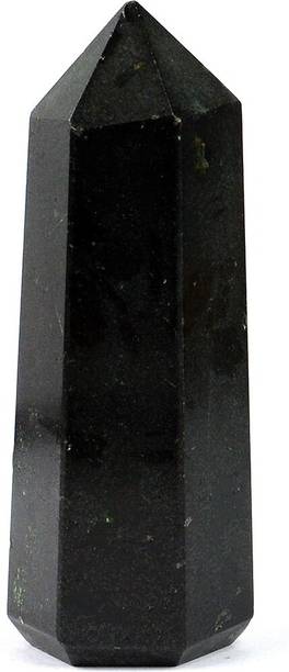 REIKI CRYSTAL PRODUCTS Black Tourmaline Pencil Natural Crystal Pencil Reiki Healing Pencil Black Tourmaline Obelisk Reiki Healing Obelisk Crystal Stone Obelisk Stone Tower For Grid, Vastu Correction, Protection and Increase Energy Height 2 Inch Approx Decorative Showpiece  -  5.5 cm