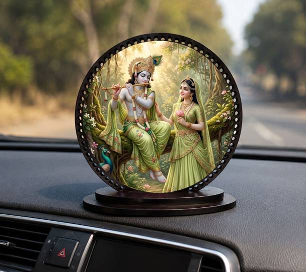 Yashika Premium Radha Krishna Eternal Love Car Dashboard Idol .. Decorative Showpiece - 1 cm