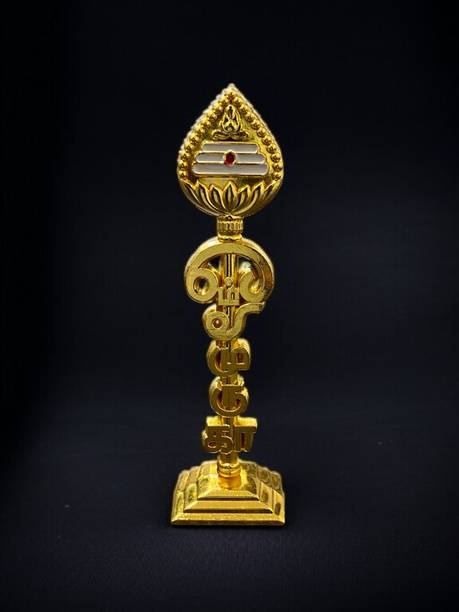 ASTRAMART OM MURUGA TAMIL VEL FOR POOJA ROOM , OFFICE TABLE , CAR DASHBOARD ETC Decorative Showpiece  -  10 cm
