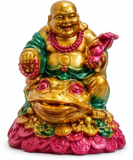 MSB Laughing Buddha Decorative Showpiece  -  15 cm