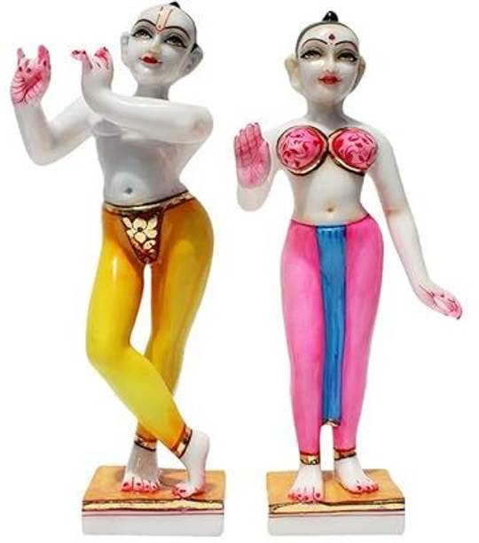 VAMIKA HANDICRAFTS Iskon Radha Krishna Statue Decorative Showpiece  -  29 cm