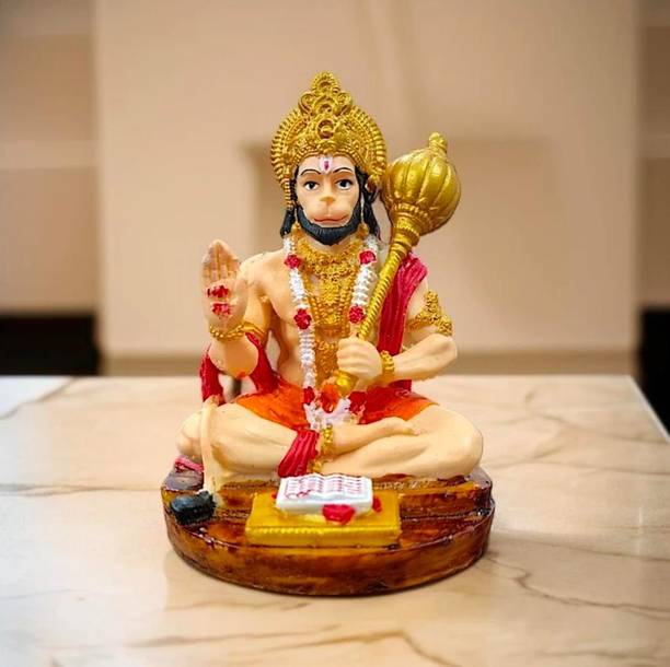 ARecommerc Hanuman Ji God Idol for Car Dashboard Decorative Showpiece  -  9 cm
