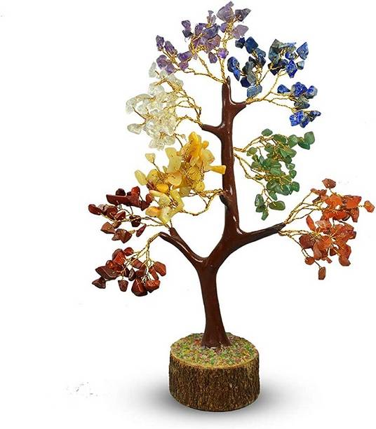 Nooragate Crystal Fortune Tree -Feng Shui Décor for Wealth & Luck Decorative Showpiece  -  12 cm