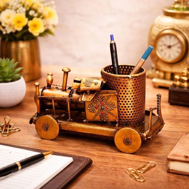 BOSCO Handicarft Engine Pen Stand Antique Decorative Showpiece  -  12 cm