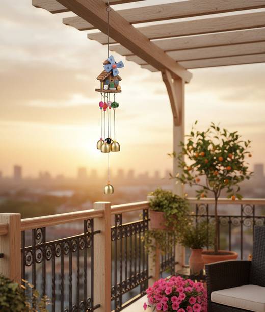 DIKSHA PRODUCTS WALL HANGING WindChimes for Balcony Home Decor items showpiece gifts Decorative Showpiece  -  15 cm