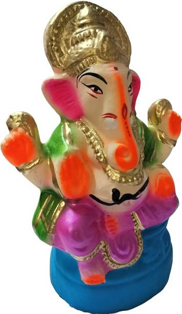 Saatvica Ganesha statue in Religious ganesh idol in Spiritual & Festive Decor 8 inch Decorative Showpiece  -  20.32 cm