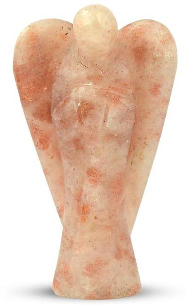 REIKI CRYSTAL PRODUCTS Natural Sunstone Crystal Angel Size 5 cm (2 inch) Decorative Showpiece  -  5 cm